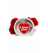 I Love You Yazılı Kalpli Dekoratif Masa Süsü Romantik Hediye & Ev Ofis Dekoru