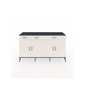 Kronos Konsol 4 Raflı 3 Çekmeceli 4 Kapaklı 176x59x99 Antrasit-Aytaşı