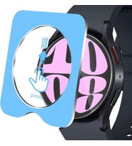 Samsung Galaxy Watch FE 40mm Kolay Uygulama Aparatlı Cam Ekran Koruyucu 01 (Renksiz)