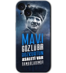 İphone 15 Plus Kılıf HD Desen Baskılı Kılıf - Bozkurt Atatürk