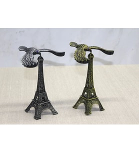 Northcity Kartallı Metal Eyfel Kulesi Dekor Figürü - 20 Cm Şık Ev ve Ofis Süsleme