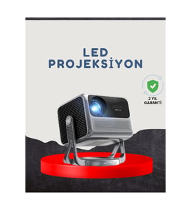 Yüksek Kaliteli 1080P Akıllı Projektör, WiFi, Bluetooth ve Dolby Sesli