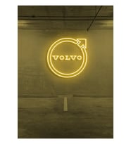 Rent A Carlara Özel VOLVO Logo Neon Tabela
