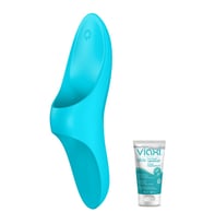 Satisfyer Teaser 12 Modlu Titreşimli Su Geçirmez Şarjlı Parmak Vibratörü+Jel