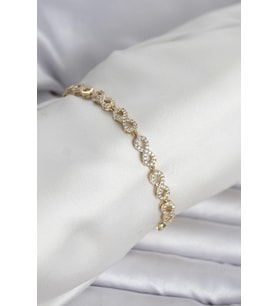 Xuping Zirkon Taşlı Sonsuzluk Model Kadın Bileklik 5886 - 1OL4605-8260