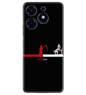 Tecno Spark 10 Pro Kılıf Silikon Desen Özel Seri Dead Line 1662
