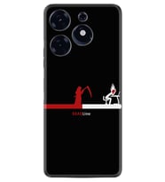Tecno Spark 10 Pro Kılıf Silikon Desen Özel Seri Dead Line 1662
