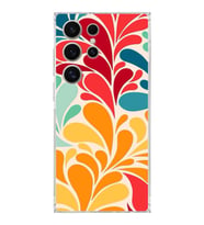 PrintiFy Samsung Galaxy S24 Ultra ile Uyumlu Retro Color 5  Kamera Korumalı Şeffaf  Kılıf