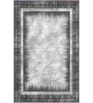 Eliana Home Baskılı, Yıkanabilir Kaymaz Taban Salon Halısı LNA0476 100x150 cm (Gri)