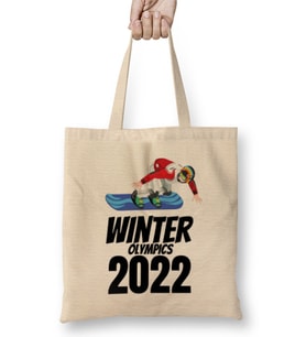 Winter Olympics Beijing 2022 Bez Çanta Uzun Saplı
