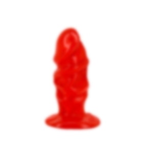 River World Kırmızı Renkte 11 cm'lik Kısa Boy A nal Alıştırıcı Açıcı Plug Vibratör Pe nis