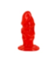 River World Kırmızı Renkte 11 cm'lik Kısa Boy A nal Alıştırıcı Açıcı Plug Vibratör Pe nis