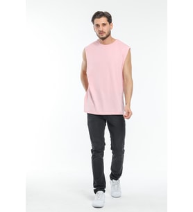 Erkek Bisiklet Yaka Oversize Fit Tişort SPR21Y03