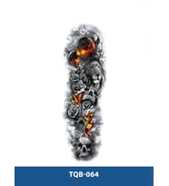 TQB-064 GEZEGEN VE ASLAN DESEN GEÇİCİ KOL DÖVMESİ-TATTO