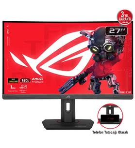 ASUS 27 IPS ROG STRIX XG27WCS 1MS 180HZ HDMI-DP TYPEC KAVISLI GAMING MONİTÖR 2560X1440