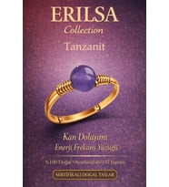 Sertifikalı Kan Dolaşımı Enerji Yüzüğü – Tanzanit Taşı Ayarlanabilir Gold İnce Kasa Terazi Balık (Çok Renkli)