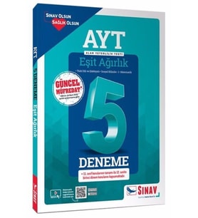 Sınav Yayınları Ayt Eşit Ağırlık 5 Deneme