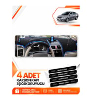 GEELY EMGRAND EC7 (2009-2014) Uyumlu Ön Torpido Koruma Kılıfı Halısı - Siyah Mavi