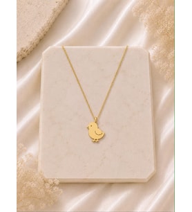 Kişiye Özel Minimal Civciv Kolye 925K Gümüş (Gold)