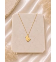 Kişiye Özel Minimal Civciv Kolye 925K Gümüş (Gold)