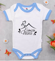 BK Kids Evimizin Neşesi Tasarımlı Mavi Bebek Body Zıbın-1