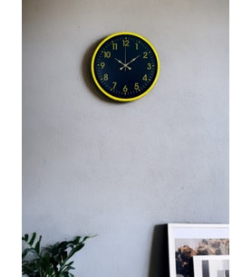 MCG  36 Cm Sarı Standart Duvar Saati