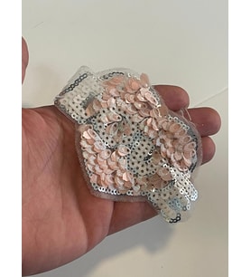 10X6 CM PUL PAYETLİ LOVE APLİK YAMA AKSESUAR