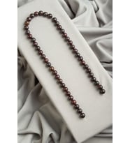 Kan Taşı Küre Kesim Parlak 8mm Doğal Taş Dizi [AB+]