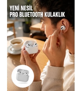 Northcity Beyaz Yüksek Performanslı Bluetooth 5.0 Kulaklık - Android ve iOS Uyumlu, Kablosuz Şarjlı Uzun Pil Ömrü