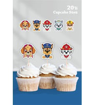 Paw Patrol Temalı Cupcake Süsü 20'li