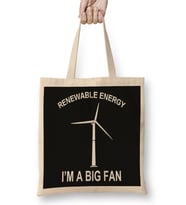 Renewable Energy I'M A Big Fan Bez Çanta Uzun Saplı