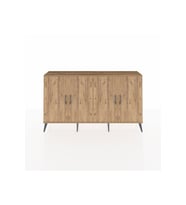 Arges Konsol 4 Raflı 4 Kapaklı 176x30x99 Çam-Çam/Aytaşı