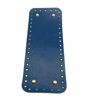 Angel Çanta Aksesuar Gerçek Deri Lacivert 30X12 cm Dikdörtgen Light Gold Metalli Çanta Tabanı