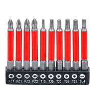 BGS Bits Uç Seti Mıknatıslı 70 Mm 10 Parça