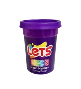 Lets Oyun Hamuru 110Gr Neon Mor - 2 adet