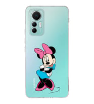 Xiaomi Mi 12 Lite Uyumlu Kapak Minnie Mouse Tasarımlı Şeffaf  Silikon Kılıf