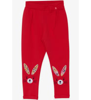 Breeze Kız Bebek Tayt Pantolon Tavşan Nakışlı 9 Ay-3 Yaş, Narçiçeği