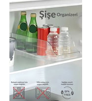 Şişe Organizeri Bpa Free Buzdolabı Düzenleyici Darbeye Dayanıklı Kutu Organizeri