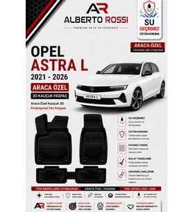 OPEL ASTRA L 2021 - 2026 Araca Özel Kauçuk 3D Profesyonel Oto Paspası