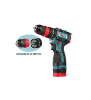 Catpower 1360 Kömürsüz Akülü Vidalama 16V Li-ion 2.0 Ah
