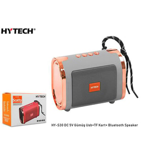 Hytech HY-S30 DC 5V Bluetooth Speaker Gümüş Usb+TF Kart+