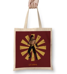 Liu Kang Retro Japanese Mortal Komba Bez Çanta Uzun Saplı