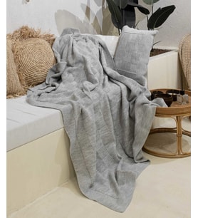 Koza Home Plaid Gri Tek Kişilik Battaniye 160x220 15006
