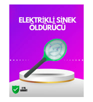 Mey İthalat® İç ve Dış Mekan Elektrikli Sinek Öldürücü Hafif ve Ergonomik Tasarım