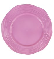 Tabak Kristal Mika 26 cm Pembe 6'lı-