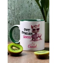 Over Reacting Queen Hediye Kupa Bardak Arkadaşa Hediye (Yeşil)