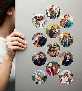 Kişiye Özel Ahşap Fotoğraflı UV Baskılı Magnet