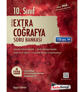 KAFA DENGİ YAYINLARI 10.SINIF EKSTRA ÇOĞRAFYA SORU BANKASI