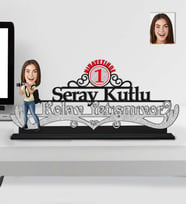Kişiye Özel Nihayetinde Kolay Yetişmiyor  Fotoğrafçı Kadın Ahşap Biblo-1