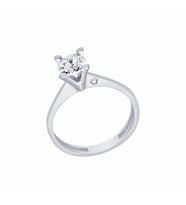 Diamond Line-Gülaylar Altın 14 Ayar Tektaş Yüzük